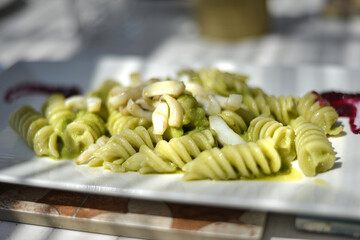 piatto di pasta ai frutti di mare