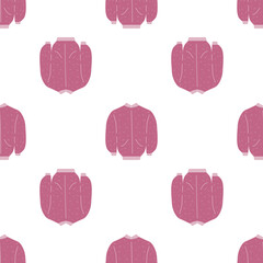 Color seamless pattern with spring fashion clothes on white background for wallpaper design. Template design. Vector flat illustration...