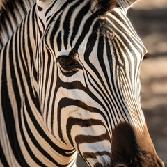 zebra close up