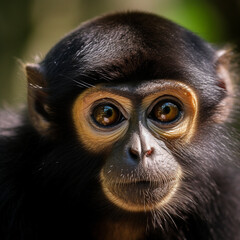 Naklejka premium spider monkey close up