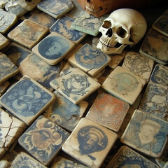 skull and bones tiles