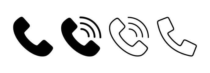 Call icon vector for web and mobile app. telephone sign and symbol. phone icon. contact us