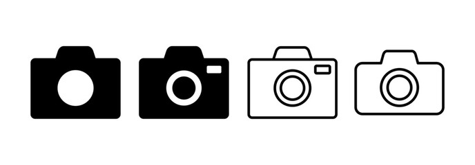 Camera icon vector for web and mobile app. photo camera sign and symbol. photography icon.