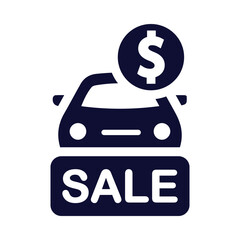 car, sale, dollar, money, Auto car sale icon