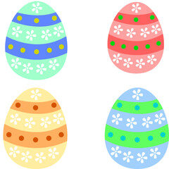 set of easter eggs illustration