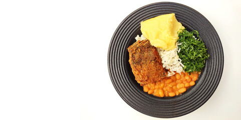 Typical Brazilian daily meal called 