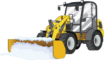 Snowplow Bulldozer Truck Vehicle Machine