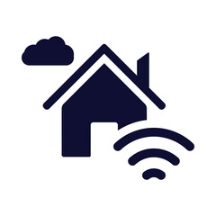 home, house, cloud, wifi, home cloud technology icon