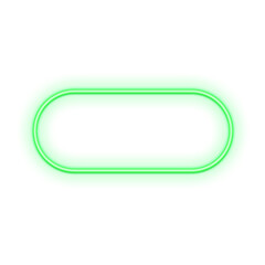 Green Geometric Neon Frame