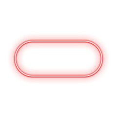 Red Geometric Neon Frame