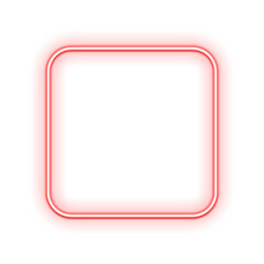 Red Geometric Neon Frame