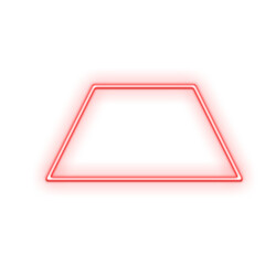 Red Geometric Neon Frame
