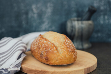 Freshly Baked Sourdough Loaf of Bread