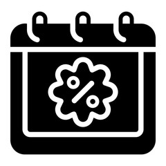sale day glyph icon
