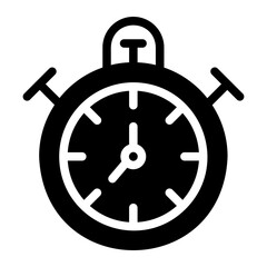 stopwatch glyph icon