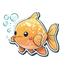 Underwater Magic: Add a Touch of Aquatic Elegance with this Beautiful Goldfish