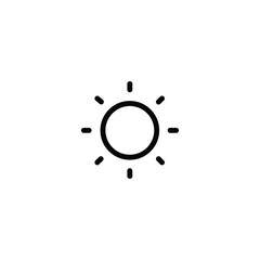 Sun icon ,Brightness icon vector flat style