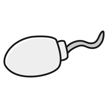 recommend clip art: 精子のイラスト(白黒)
