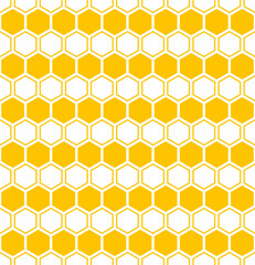 Hexagonal honeycomb seamless pattern