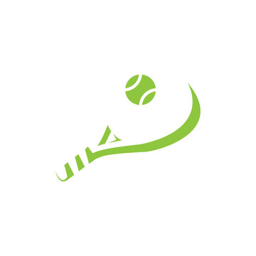 The logo design is combination racket and tennis ball