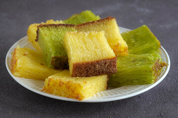 bika ambon, tapioca sponge cake from Medan, North Sumatera, Indonesia