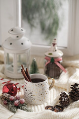 still life in christmas and winter concept
