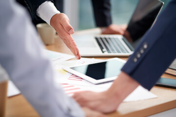 team of asian business people meeting in office