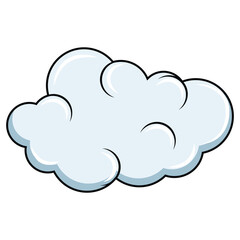 cute cloud shape illustration