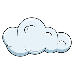 cute cloud shape illustration