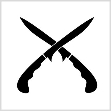 Rencong icon, Iconic Traditional Weapon From Aceh, Sumatra, Indonesia. Vector Illustration For Icon, Logo, Symbol etc