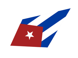 cuba flag icon, illustration of national flag design with elegance concept