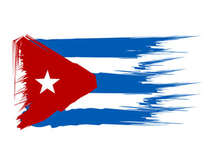 cuba flag icon, illustration of national flag design with elegance concept