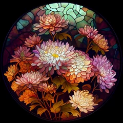 Möbelaufkleber abstract floral background, Generative AI © thiago