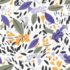 Pale Amethyst Haze - Abstract Pastel Lavender Seamless Pattern
