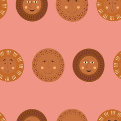 Male bizarre visage, abstract personage, mascot design, funny face, cute icon