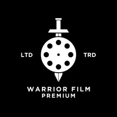 Obraz premium Film warrior logo icon design template