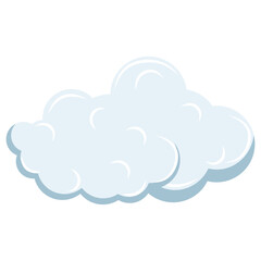 cute cloud shape illustration