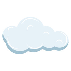 cute cloud shape illustration