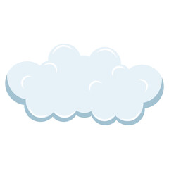 cute cloud shape illustration