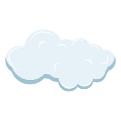 cute cloud shape illustration
