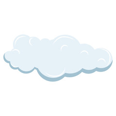 cute cloud shape illustration