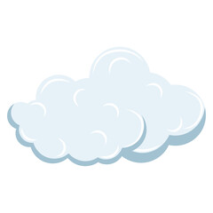 cute cloud shape illustration