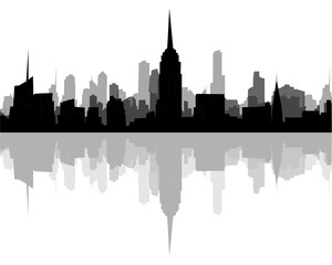 Fototapeta na wymiar City, background illustration. Black