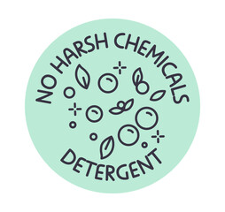 No harsh chemicals in detergent, natural liquid