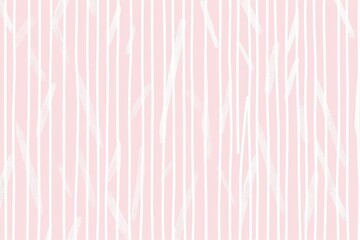 Seamless playful hand drawn light pastel pink pin stripe fabric pattern , ai generated
