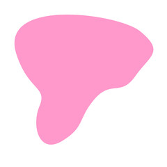 Pink Blob Aesthetic Shape