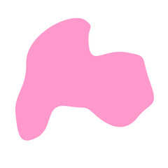 Pink Blob Aesthetic Shape