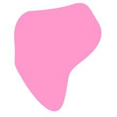Pink Blob Aesthetic Shape