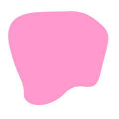 Pink Blob Aesthetic Shape