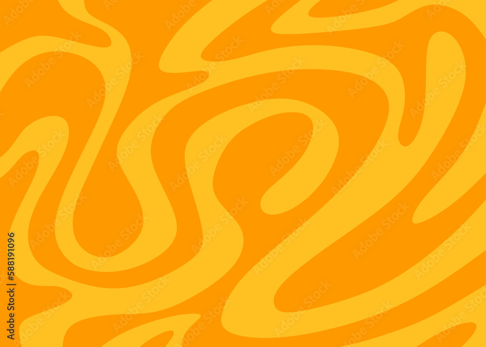 Poster minimalist background with cute wavy lines pattern
